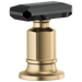 Brizo Invari HK676 Roman Tub Faucet Black Crystal Knob Handle Kit, luxe gold black crystal