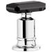 Brizo Invari HK676 Roman Tub Faucet Black Crystal Knob Handle Kit, polished chrome black crystal