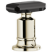 Brizo Invari HK676 Roman Tub Faucet Black Crystal Knob Handle Kit, polished nickel