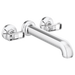 Brizo Kintsu HK70406 Two-Handle Wall Mount Tub Filler Knob Handle Kit, chrome - view 2