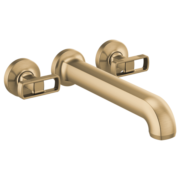 Brizo Kintsu HK70406 Two-Handle Wall Mount Tub Filler Knob Handle Kit, luxe gold - view 2