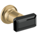 Brizo Invari HK70476 Two-Handle Wall Mount Tub Filler Black Crystal Knob Handle Kit, luxe gold black crystal