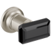 Brizo Invari HK70476 Two-Handle Wall Mount Tub Filler Black Crystal Knob Handle Kit, luxe nickel black crystal