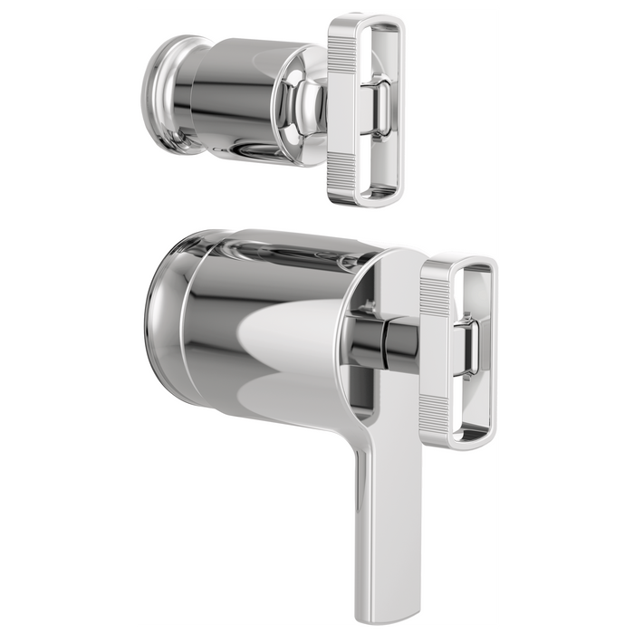 Brizo Kintsu HK7506 TempAssure Thermostatic Valve with Diverter Trim Knob Handle Kit, chrome