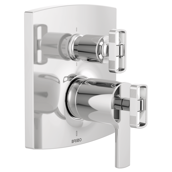 Brizo Kintsu HK7506 TempAssure Thermostatic Valve with Diverter Trim Knob Handle Kit, chrome - view 3