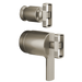 Brizo Kintsu HK7506 TempAssure Thermostatic Valve with Diverter Trim Knob Handle Kit, luxe nickel