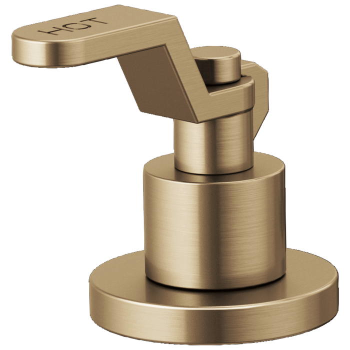 Brizo Litze HL5334 Widespread Lavatory Industrial Lever Handle Kit, luxe gold