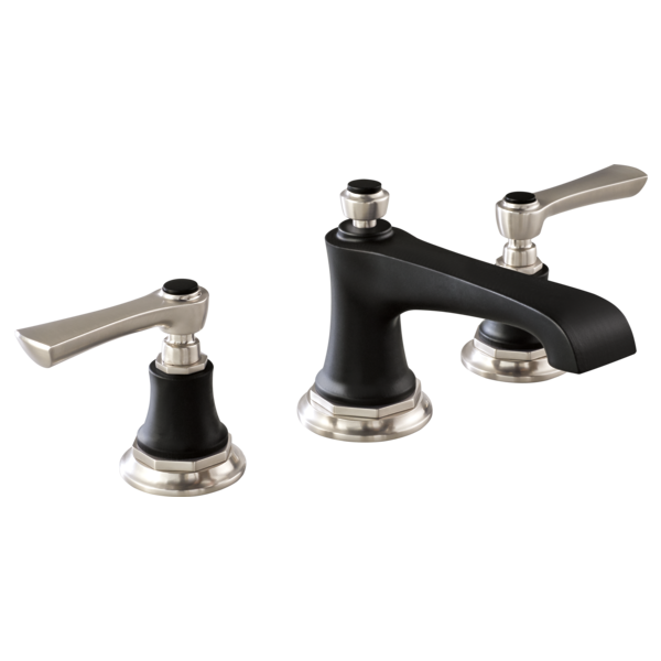 Brizo Rook HL5360 Widespread Lavatory and Bidet Lever Handle Kit, luxe nickel matte black - view 3
