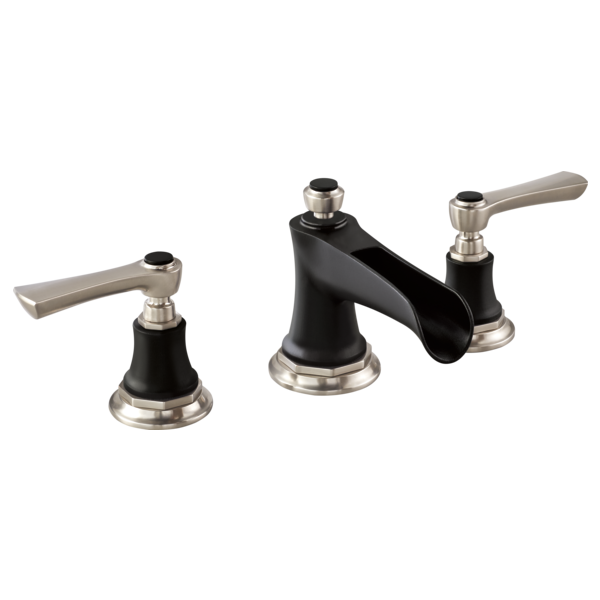 Brizo Rook HL5360 Widespread Lavatory and Bidet Lever Handle Kit, luxe nickel matte black - view 5