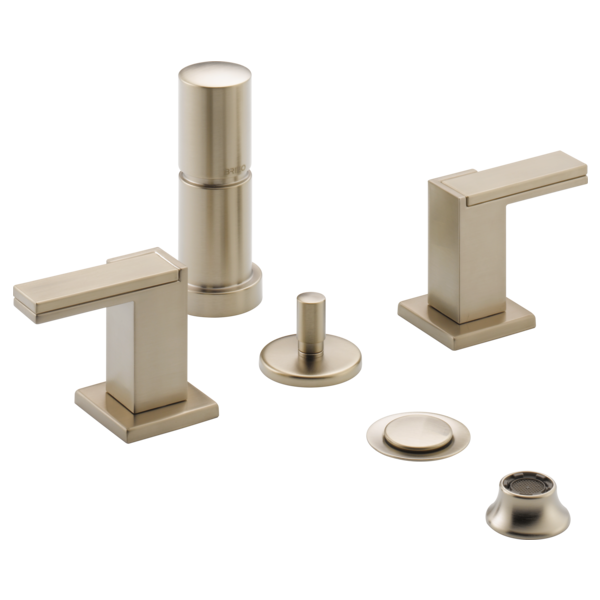 Brizo Siderna HL5380 Widespread Lavatory and Bidet Lever Handle Kit, brushed nickel - view 2