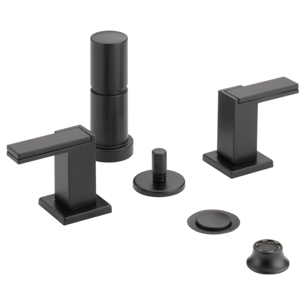 Brizo Siderna HL5380 Widespread Lavatory and Bidet Lever Handle Kit, matte black - view 2