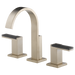 Brizo Siderna HL5382 Widespread Lavatory and Bidet Solar Gray Glass Lever Handle Kit, brushed nickel - view 4