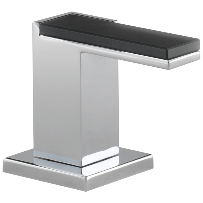 Brizo Siderna HL5382 Widespread Lavatory and Bidet Solar Gray Glass Lever Handle Kit, chrome