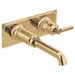 Brizo Invari HL5876 Wall Mount Lavatory Lever Handle Kit, polished gold - view 2