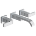 Brizo Siderna HL5880 Wall Mount Lavatory Lever Handle Kit, chrome - view 3
