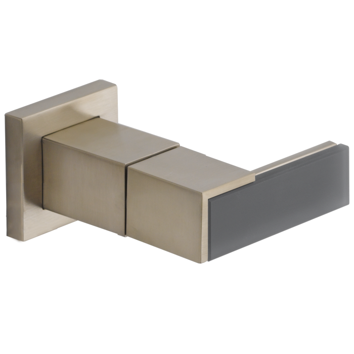 Brizo Siderna HL5882 Wall Mount Lavatory Solar Gray Glass Lever Handle Kit, brushed nickel
