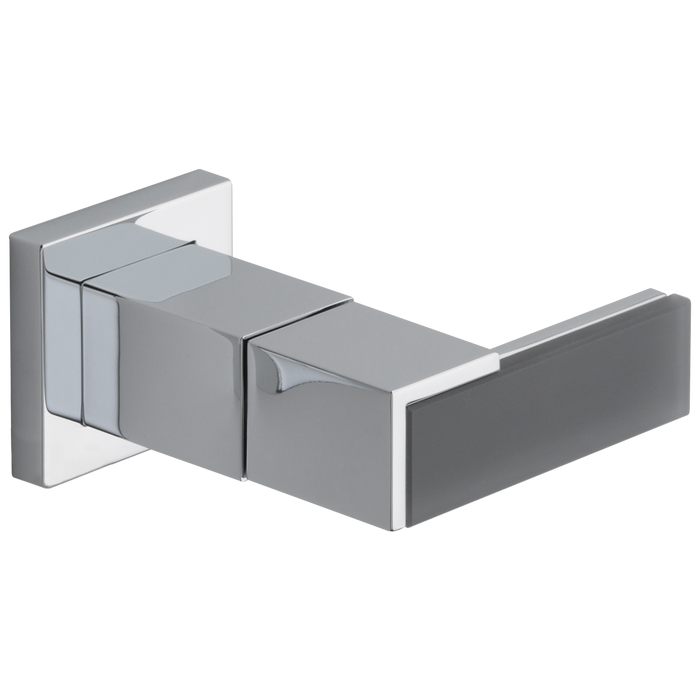 Brizo Siderna HL5882 Wall Mount Lavatory Solar Gray Glass Lever Handle Kit, chrome