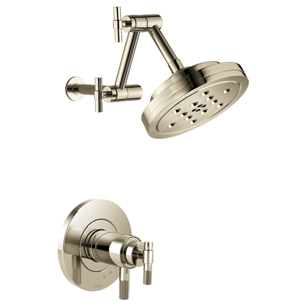 Brizo Litze HL6033 TempAssure Thermostatic Valve Trim T-Lever Handle Kit, polished nickel - view 3