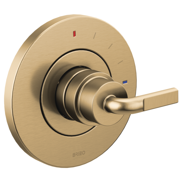 Brizo Litze HL60P39 Pressure Balance Valve Only Trim Notch Lever Handle Kit, luxe gold - view 2