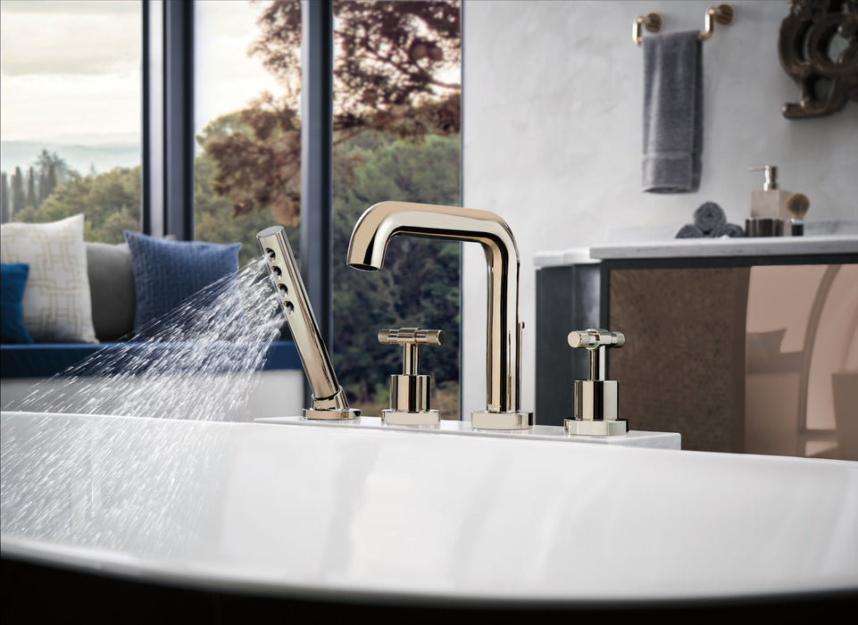 Brizo Litze HL633 Roman Tub Faucet T-Lever Handle Kit, polished nickel - view 5