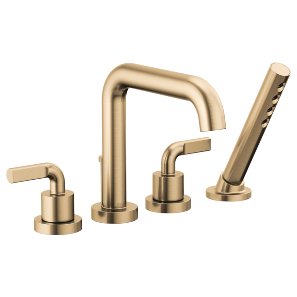 Brizo Litze HL639 Roman Tub Faucet Notch Lever Handle Kit, luxe gold - view 2