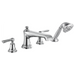 Brizo Rook HL660 Roman Tub Faucet Lever Handle Kit, chrome - view 5