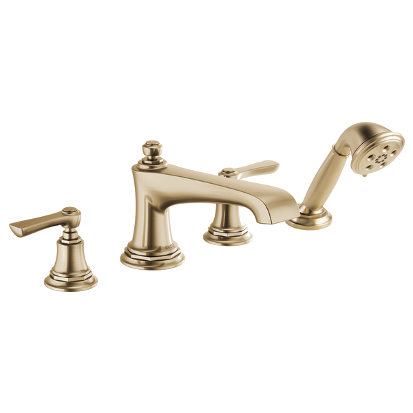 Brizo Rook HL660 Roman Tub Faucet Lever Handle Kit, luxe gold - view 2
