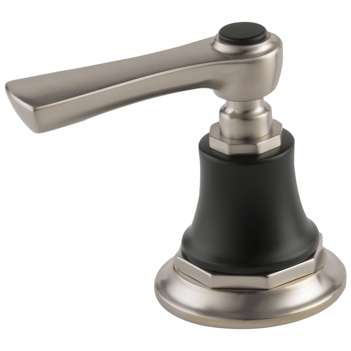 Brizo Rook HL660 Roman Tub Faucet Lever Handle Kit, luxe nickel matte black
