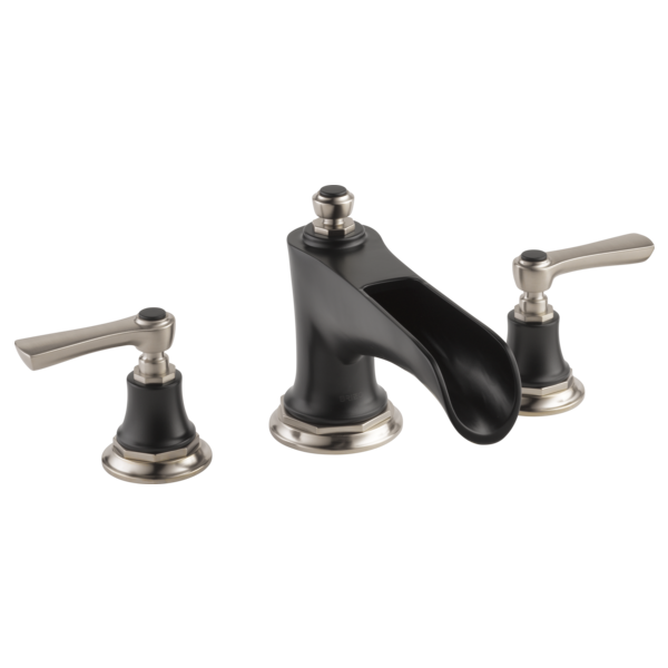 Brizo Rook HL660 Roman Tub Faucet Lever Handle Kit, luxe nickel matte black - view 3