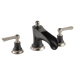 Brizo Rook HL660 Roman Tub Faucet Lever Handle Kit, luxe nickel matte black - view 3