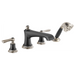 Brizo Rook HL660 Roman Tub Faucet Lever Handle Kit, luxe nickel matte black - view 5
