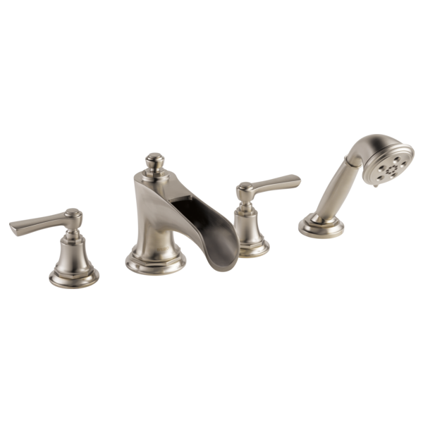 Brizo Rook HL660 Roman Tub Faucet Lever Handle Kit, luxe nickel - view 2