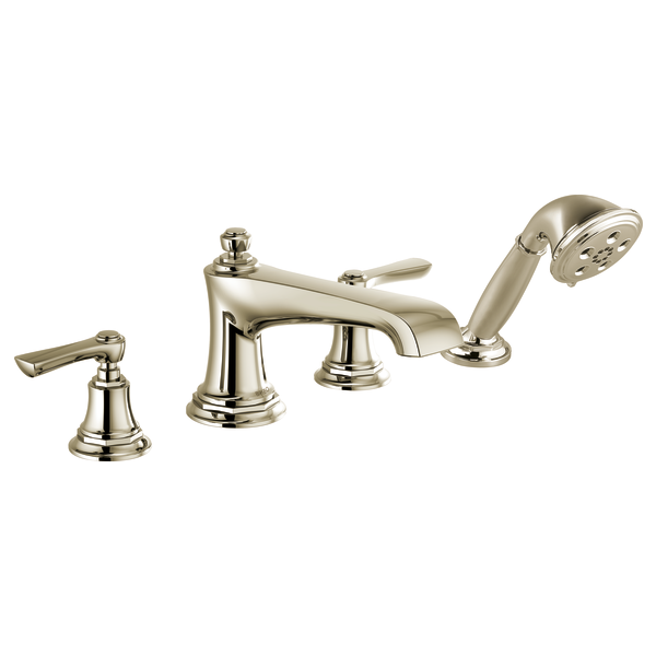 Brizo Rook HL660 Roman Tub Faucet Lever Handle Kit, polished nickel - view 4