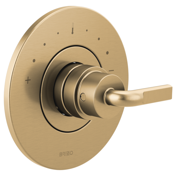 Brizo Litze HL6639 Sensori Thermostatic Valve Trim Notch Lever Handle Kit, luxe gold - view 2