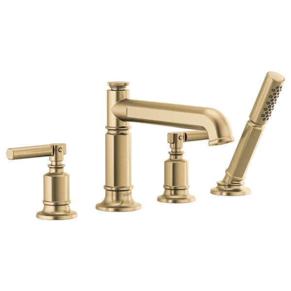 Brizo Invari HL676 Roman Tub Faucet Lever Handle Kit, luxe gold - view 2