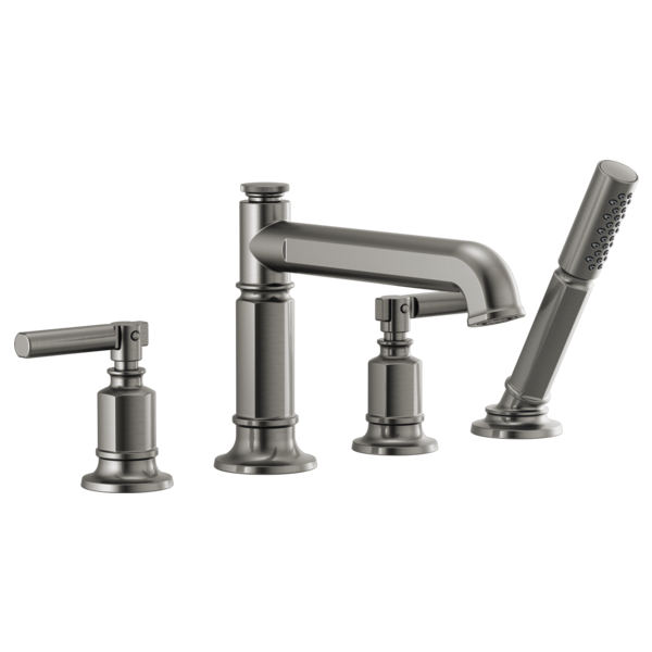 Brizo Invari HL676 Roman Tub Faucet Lever Handle Kit, luxe steel - view 2