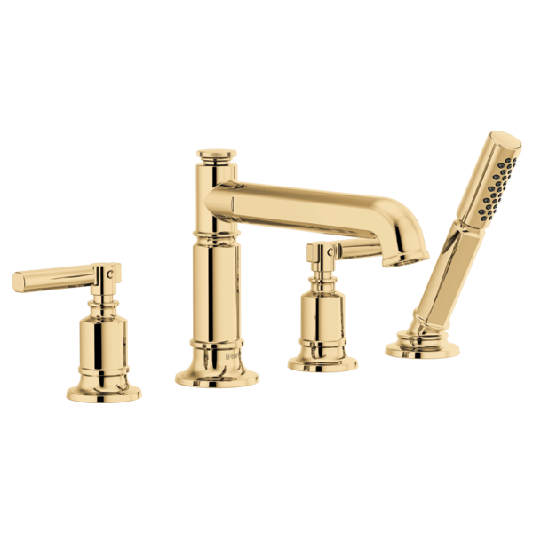 Brizo Invari HL676 Roman Tub Faucet Lever Handle Kit, polished gold - view 2