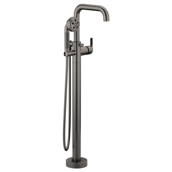 Brizo Litze HL7033 Single-Handle Floor Mount Tub Filler T-Lever Handle Kit, luxe steel - view 2