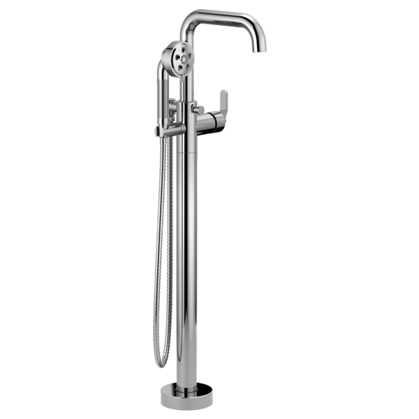 Brizo Litze HL7034 Single-Handle Floor Mount Tub Filler Industrial Lever Handle Kit, chrome - view 2