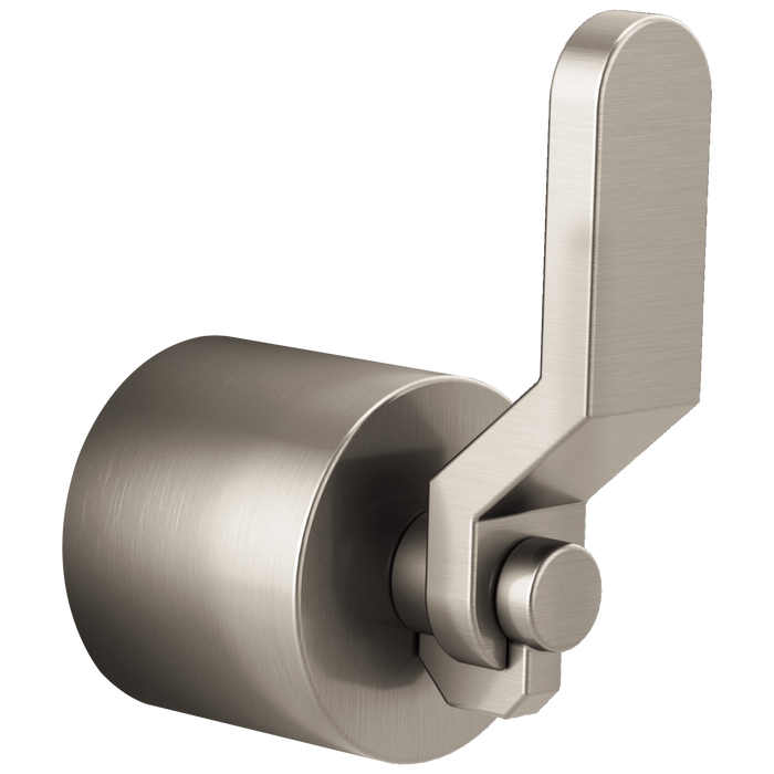 Brizo Litze HL7034 Single-Handle Floor Mount Tub Filler Industrial Lever Handle Kit, luxe nickel