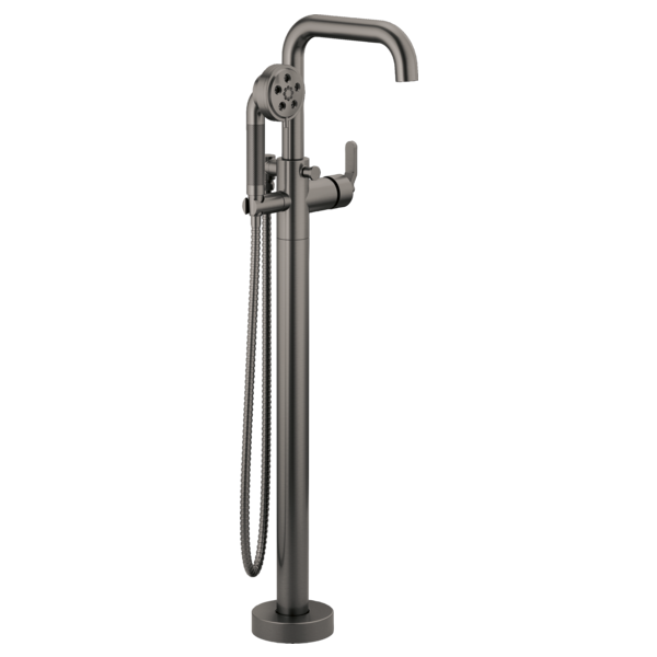 Brizo Litze HL7034 Single-Handle Floor Mount Tub Filler Industrial Lever Handle Kit, luxe steel - view 2