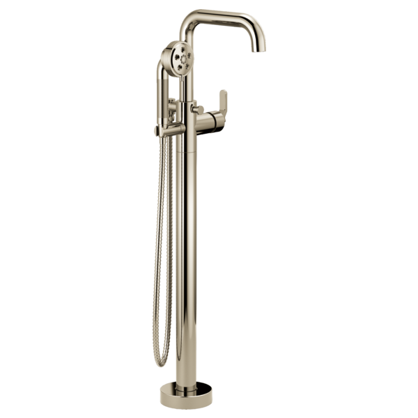 Brizo Litze HL7034 Single-Handle Floor Mount Tub Filler Industrial Lever Handle Kit, polished nickel - view 2