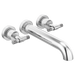Brizo Litze HL70433 Two-Handle Wall Mount Tub Filler T-Lever Handle Kit, chrome - view 2