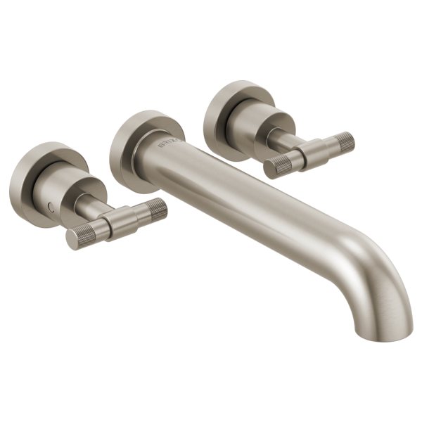 Brizo Litze HL70433 Two-Handle Wall Mount Tub Filler T-Lever Handle Kit, luxe nickel - view 2
