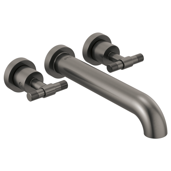 Brizo Litze HL70433 Two-Handle Wall Mount Tub Filler T-Lever Handle Kit, luxe steel - view 2