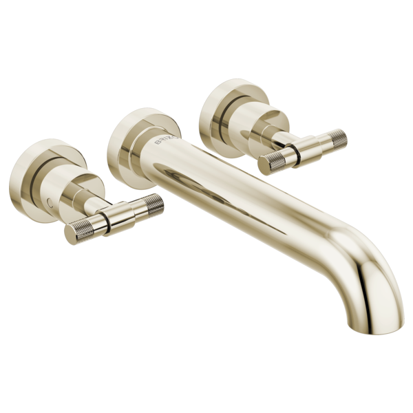Brizo Litze HL70433 Two-Handle Wall Mount Tub Filler T-Lever Handle Kit, polished nickel - view 2