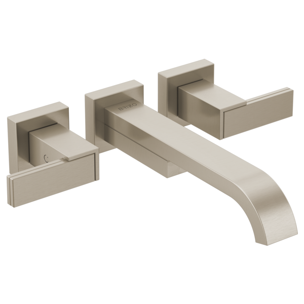 Brizo Siderna HL70480 Two-Handle Wall Mount Tub Filler Lever Handle Kit, brushed nickel - view 2