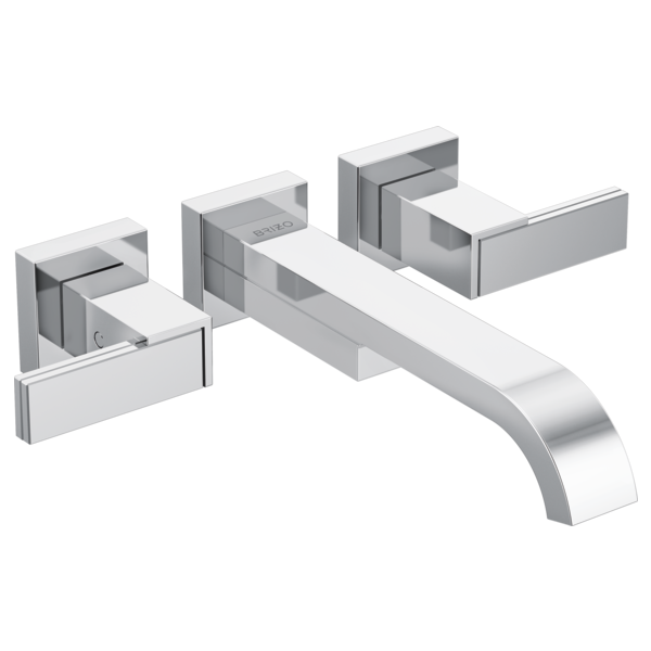 Brizo Siderna HL70480 Two-Handle Wall Mount Tub Filler Lever Handle Kit, chrome - view 2