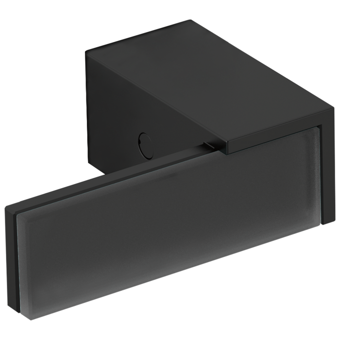 Brizo Siderna HL70482 Two-Handle Wall Mount Tub Filler Solar Gray Glass Lever Handle Kit, matte black