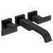 Brizo Siderna HL70482 Two-Handle Wall Mount Tub Filler Solar Gray Glass Lever Handle Kit, matte black - view 2